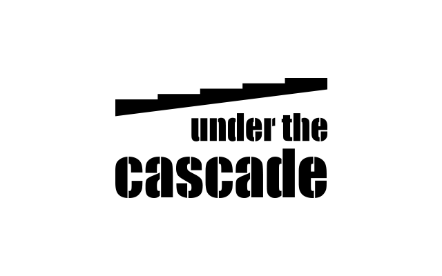 under the cascade